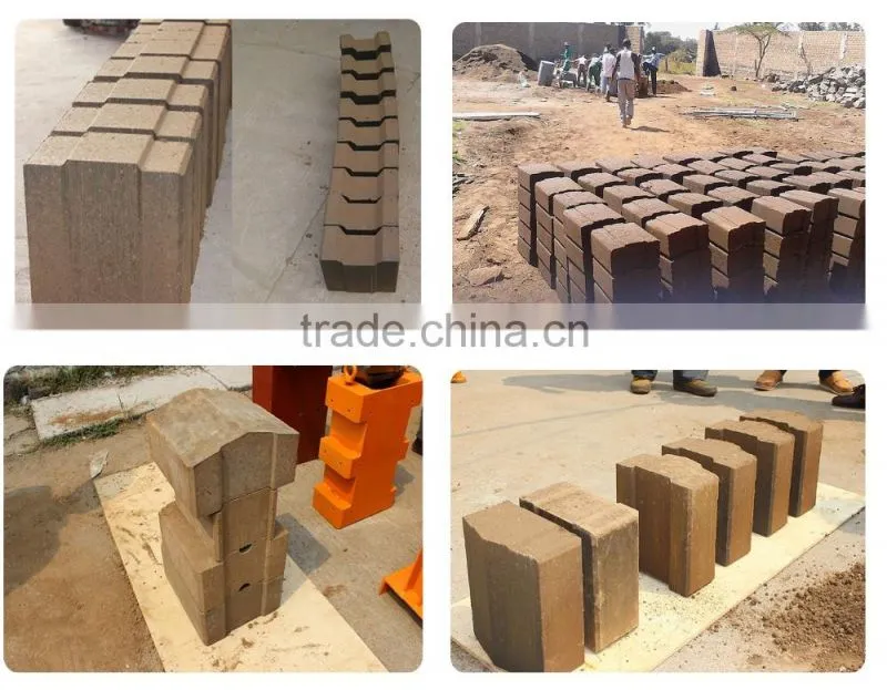 WANTE MACHINERY WT1-20 manual interlocking earth brick moulding machine