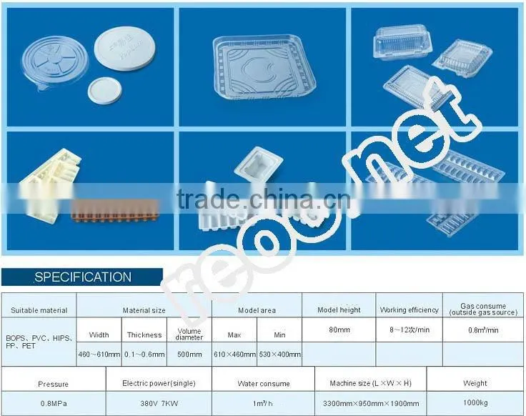 REOO easy-operated automatic plastic thermoforming machine high efficiecncy high capacity