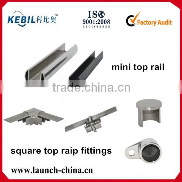 metal mini top rail in balustrades and handrails