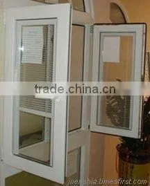 pvc hollow interal shutter window