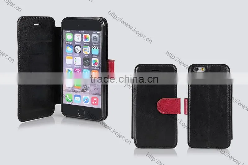 mobile phone leather case for apple iphone 6