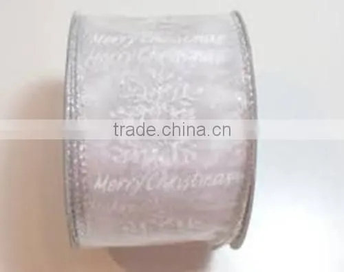 Various Hot Sale Customized Design Printed Christmas Ribbon