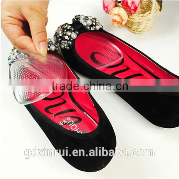 Front Foot Elastic Adhesive Foot Protect Cushions Soft Clear Sticky Silicone Gel Shoe Pads