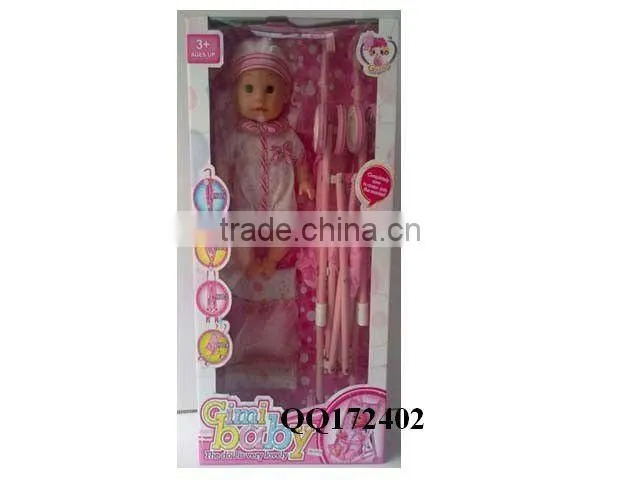 16"lovely baby doll with IC-papa,mama,cry laugh