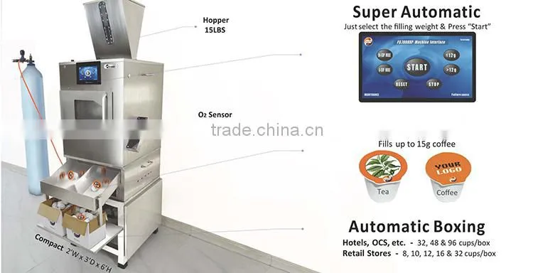 T Automatic K-Cup Filling Sealing and Boxing Machine