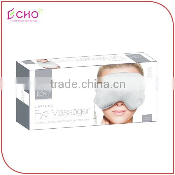 Polar Fleece Soothing Vibrating Embroider Heated Eye Care Massager