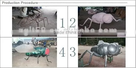 2014 Theme park animatronic animated amusement artificial insect insect SPIDER