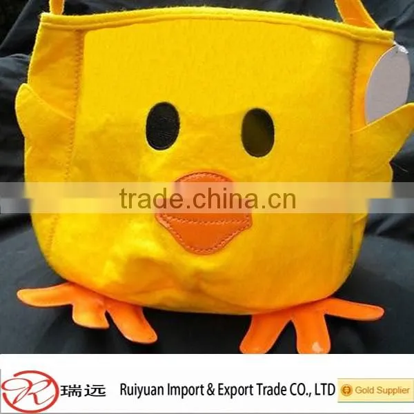 Hot selling handicraft design easter new products promotional felt Easter basket