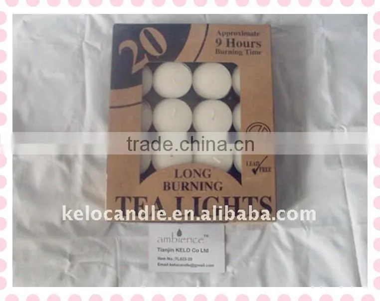 White Tea Light candle & paraffin wax candle