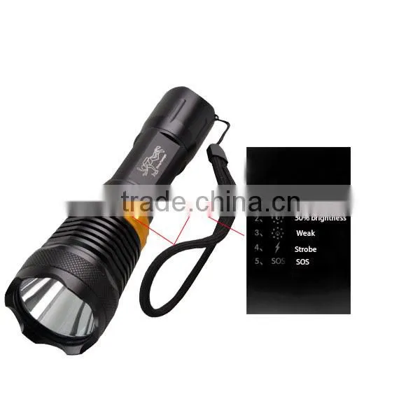 5 mode IP68 deep sea super bright diving equipment cree led diving led flashlights