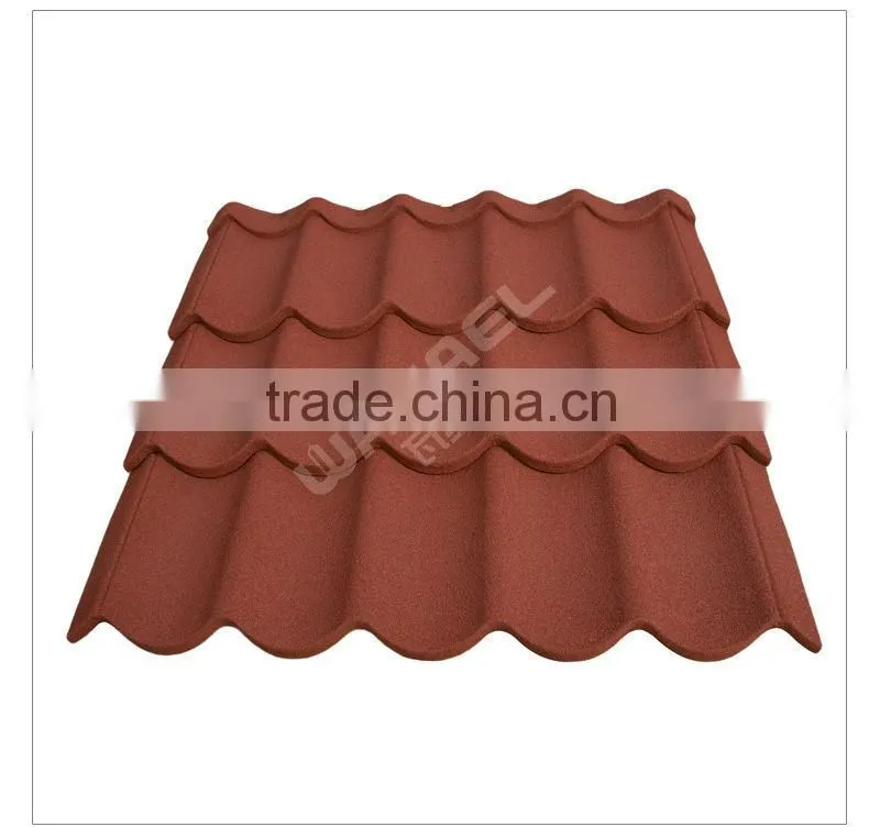 Chinese cheap price high quality Wanael stone coated steel roof/playground roof
