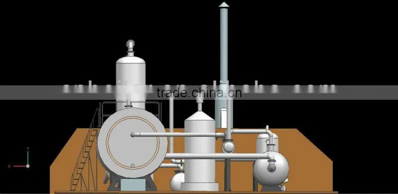 Waste tires pyrolysis unit