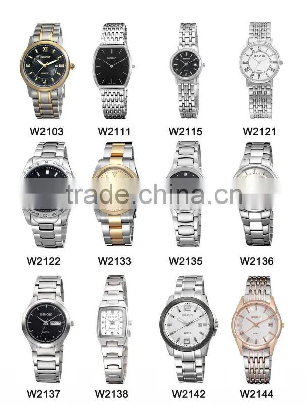 Japan movt quartz stainless steel water resistant watches for men