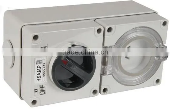 New IP66 Industrial Socket With Switch