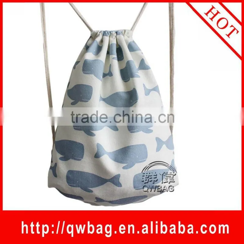 Eco-friendly cotton drawstring bag