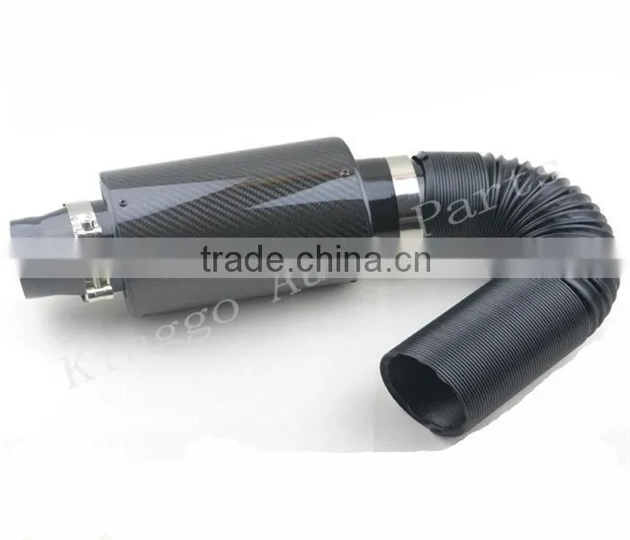 Universal carbon air filter Racing carbon fiber air intake pipe