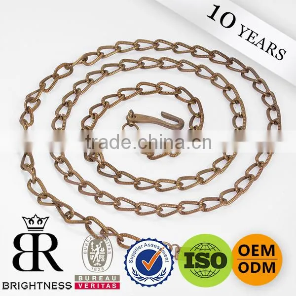 Charm pearl decorative gold metal chain for handbag