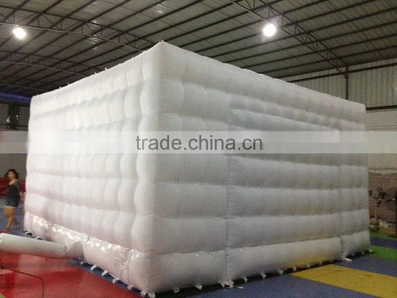China Inflatable Tent White PVC Large Inflatable Cube Tent For Event