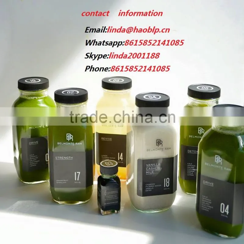 500ml specail glass bottle for wine with logo