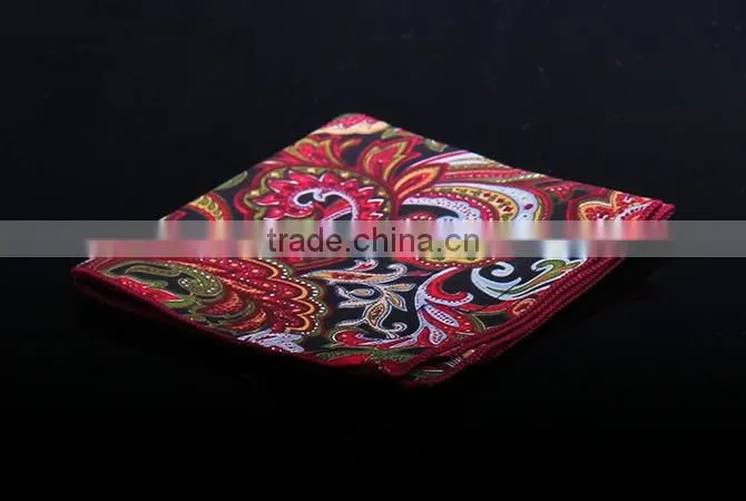Paisely custom print pocket square