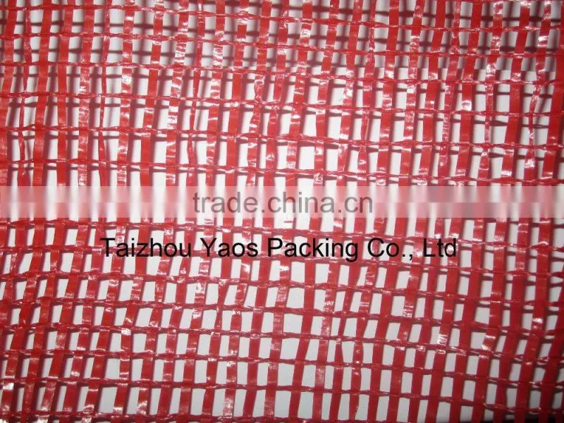 red PP tubular mesh bag onion circular tubular bag