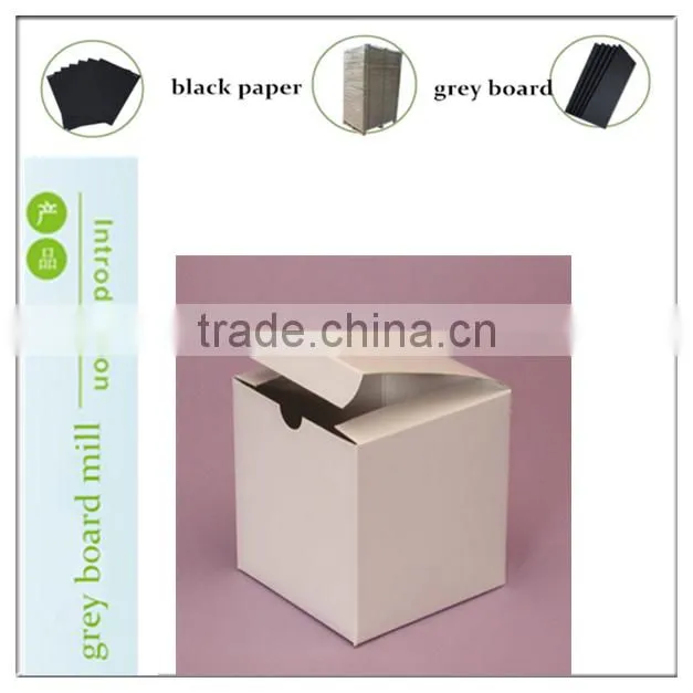 800g recycled pulp grey back laminated white back cardboards