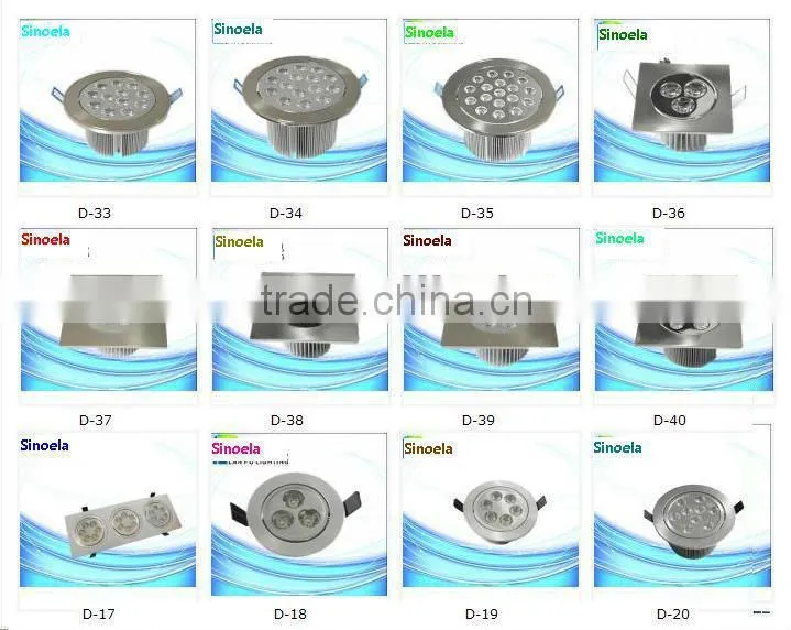 High quality small led celling light with glass edge 3w led celling light