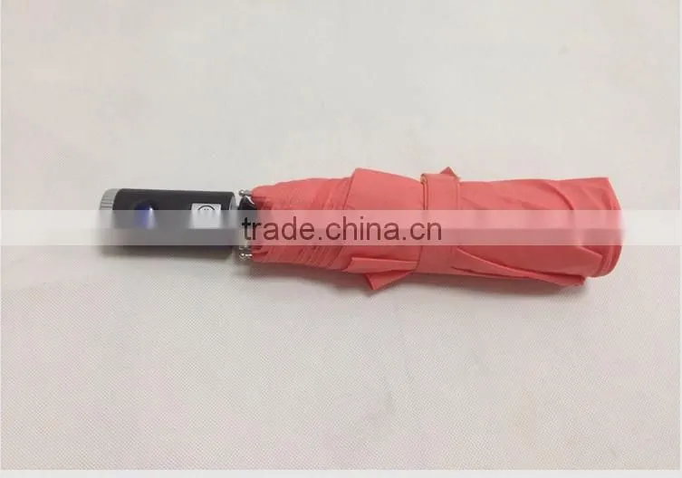 high quality auto open and close led folding umbrella