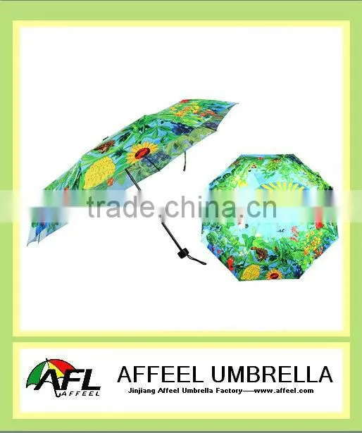 21"x8k reverse printed umbrella