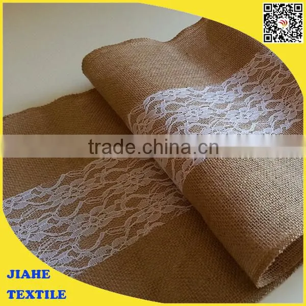 Burlap & Lace Wedding table runner