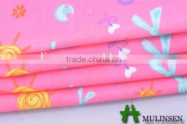 High quality on sale woven printed fabric for shirt, 65% poly and 35% cotton fabric