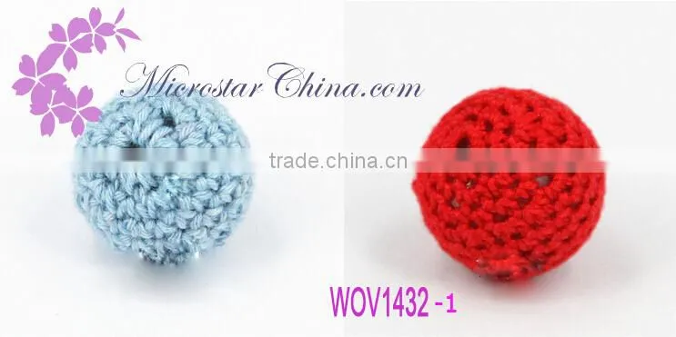 WOV1433 Handmade 14mm IN Stock DIY Ball Woven Beads Crochet Knitting For Sales