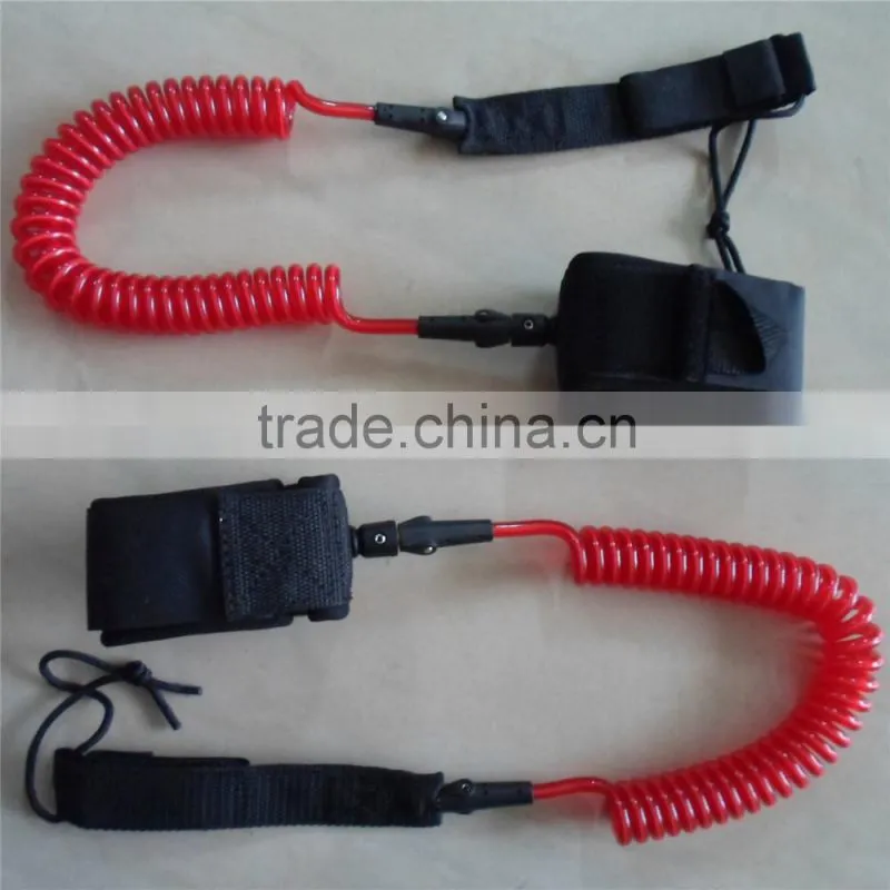 surfing rope surfboard accessories PU coil leash