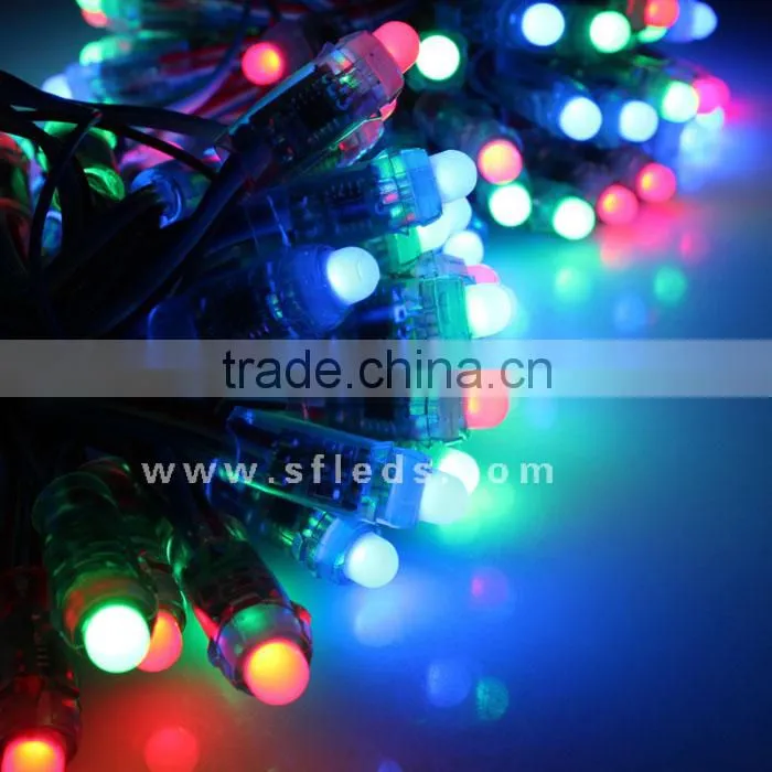 12V 12mm WS2811 Intelligent RGB Pixels IP68 Waterproof LED Light String