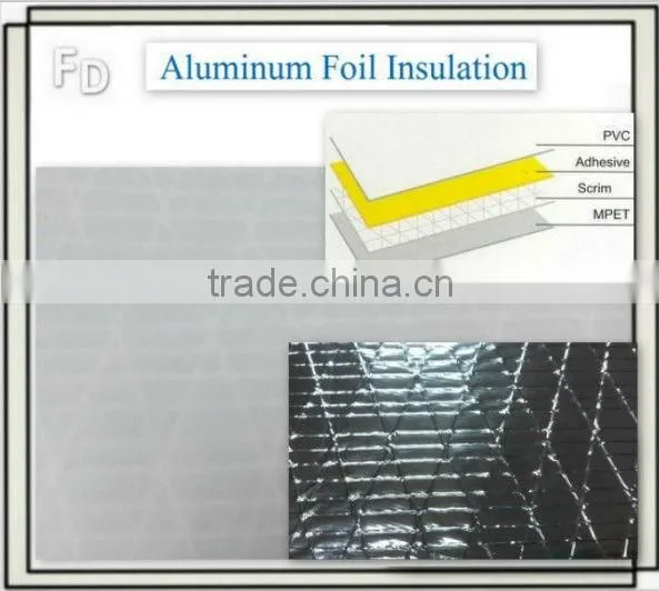 reflective aluminium multi foil bubble insulation material