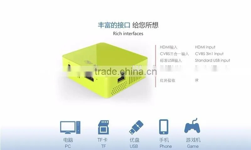 cheap UC50 DLP Projector Multimedia Home Theater 1080P Full HD USB SD AV HDMI Support MOV AVI MP4 WMA WAV with Remote Controller