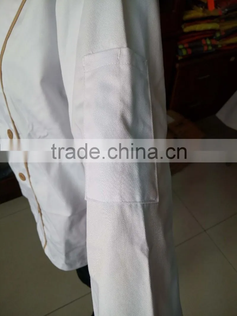 executive chef uniform with piping