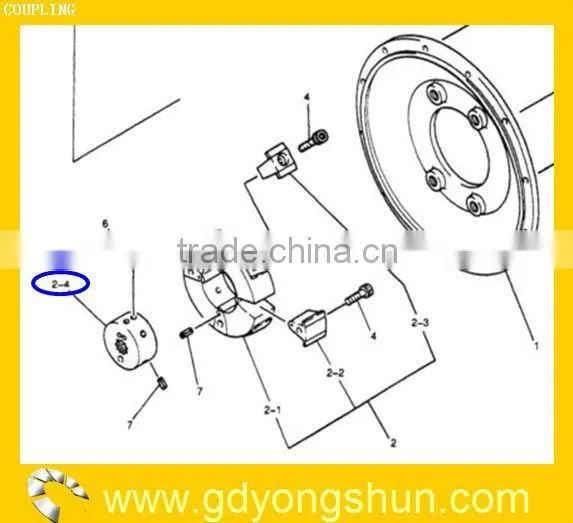 Excavator Coupling hub 2418P6740 for SK200