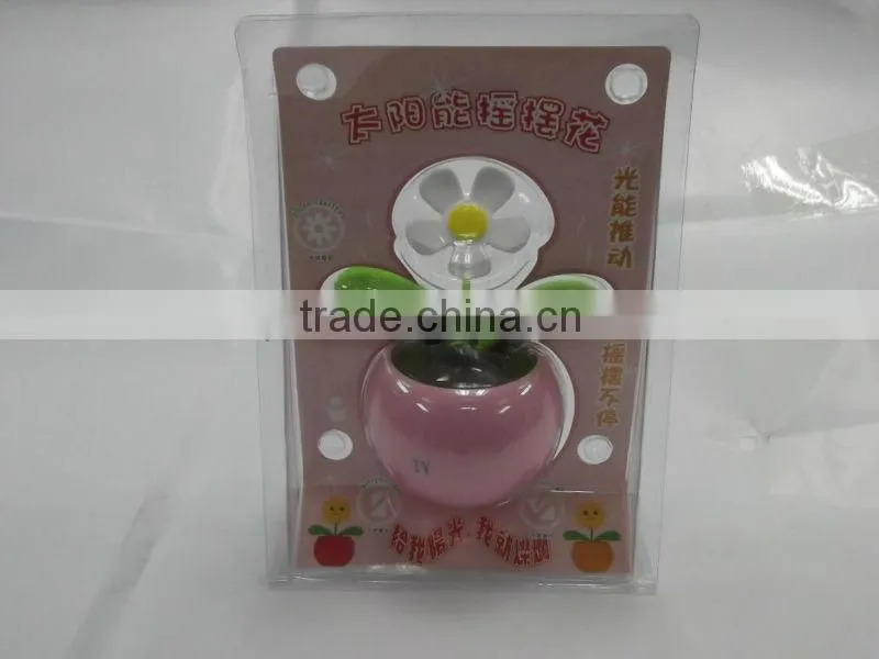 plastic solar flower shape gift