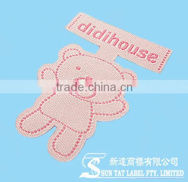 Damask Woven Garment Label with Felt Backing