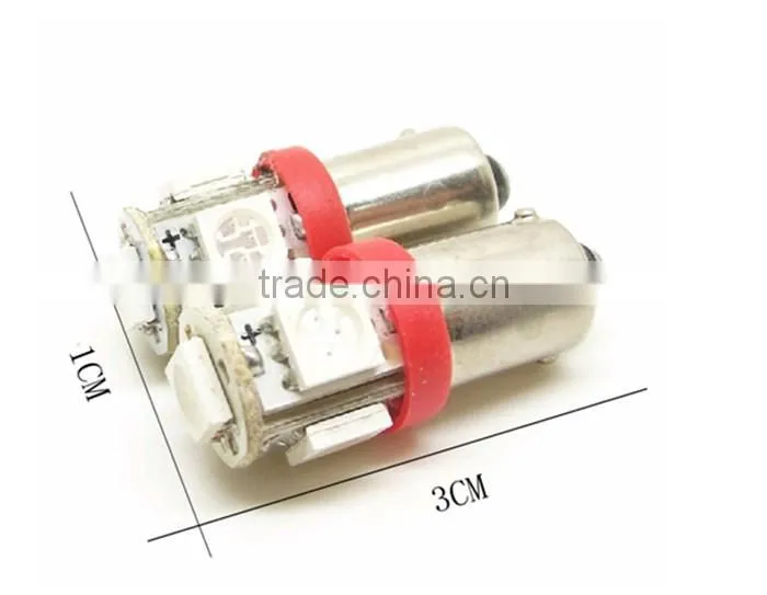 2014 HOTSALE CANBUS 5050 5SMD Decoding Auto Led Lamps BA9S Led Interior Lights
