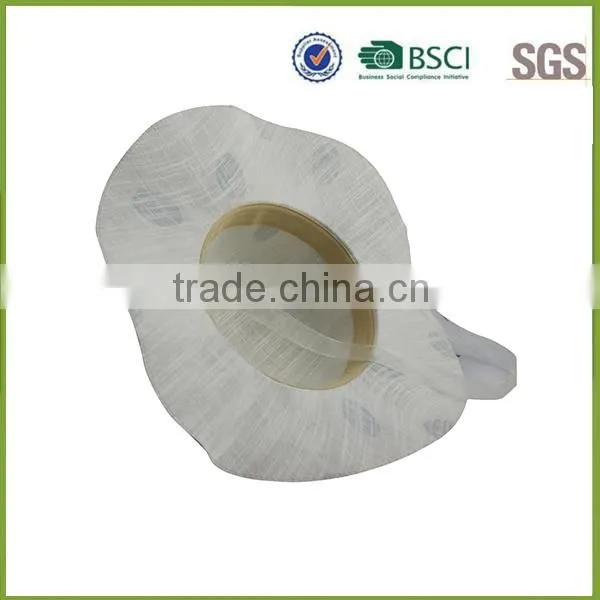 Flower Decorated Straw Hat Paper Straw Women Summer Hat