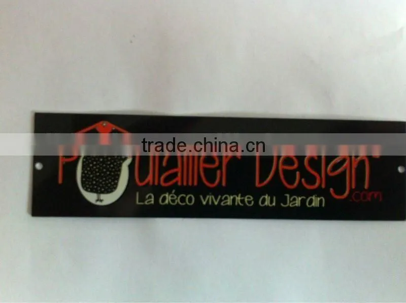custom furniture label, aluminum sticker