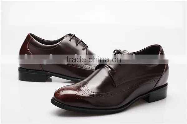 Patent Leather Men Shoes / Retro Brogue Carved Formal Dress Shoes