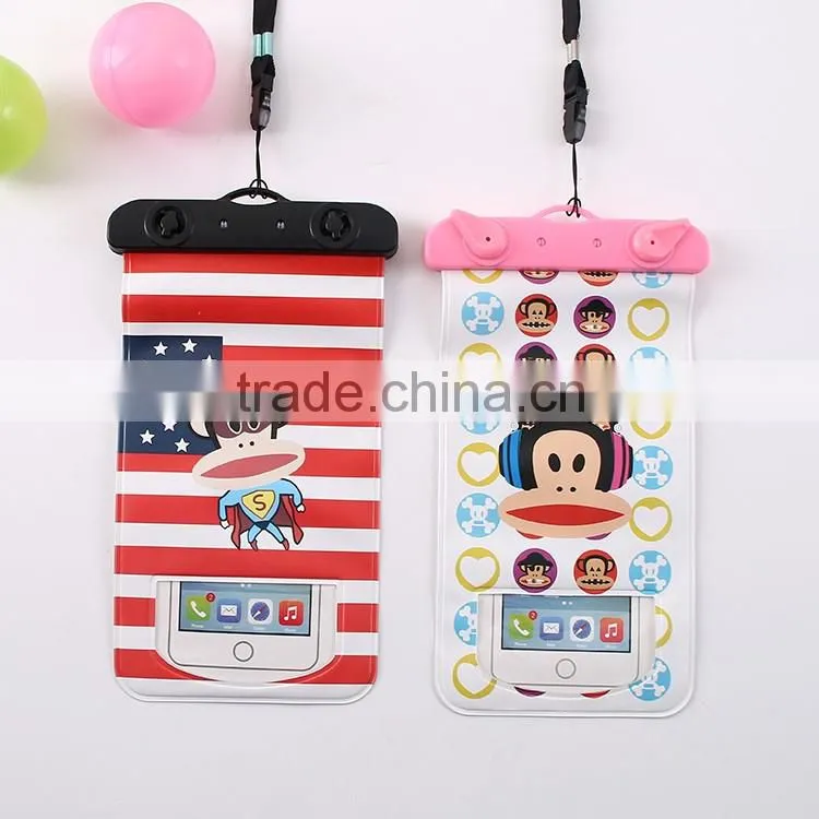 2016 new arrival Swimming drifting sea mobile phone silica gel compass waterproof bag