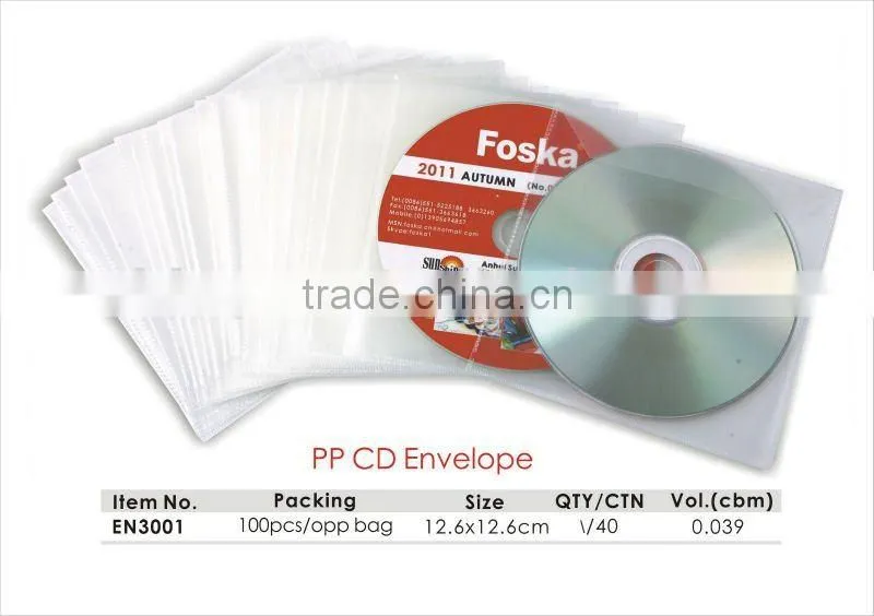 Good Quality Different Colors PVC 80 CD Bag