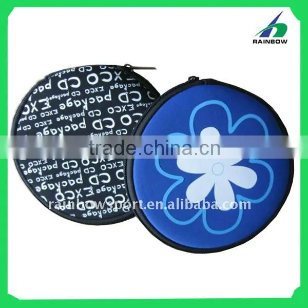 Round neoprene DJ CD bag