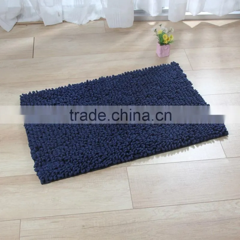 DADA modern style design chenille no hair removal bathroom rug anti slip mat super absorbent carpet