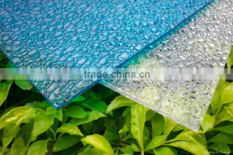 Polycarbonate embossed sheet,pc embossed solid sheet