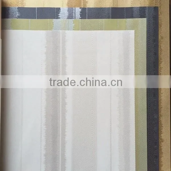 hot washable modern strip vinyl wallpaper for home decoration